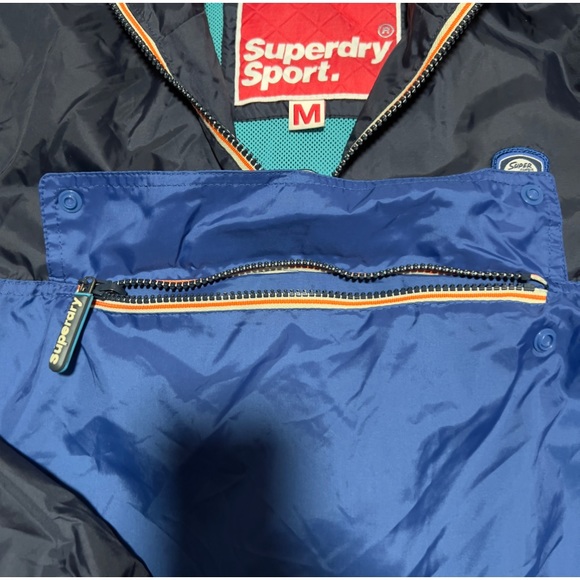 SUPERDRY SPORT COLORBLOCK WINDBREAKER (size M) - Picture 6 of 7